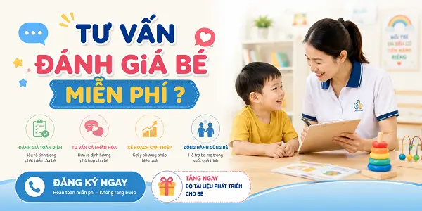 Tư vấn đánh giá trẻ chậm nói tự kỷ miễn phí tại giasutrechamnoi.com